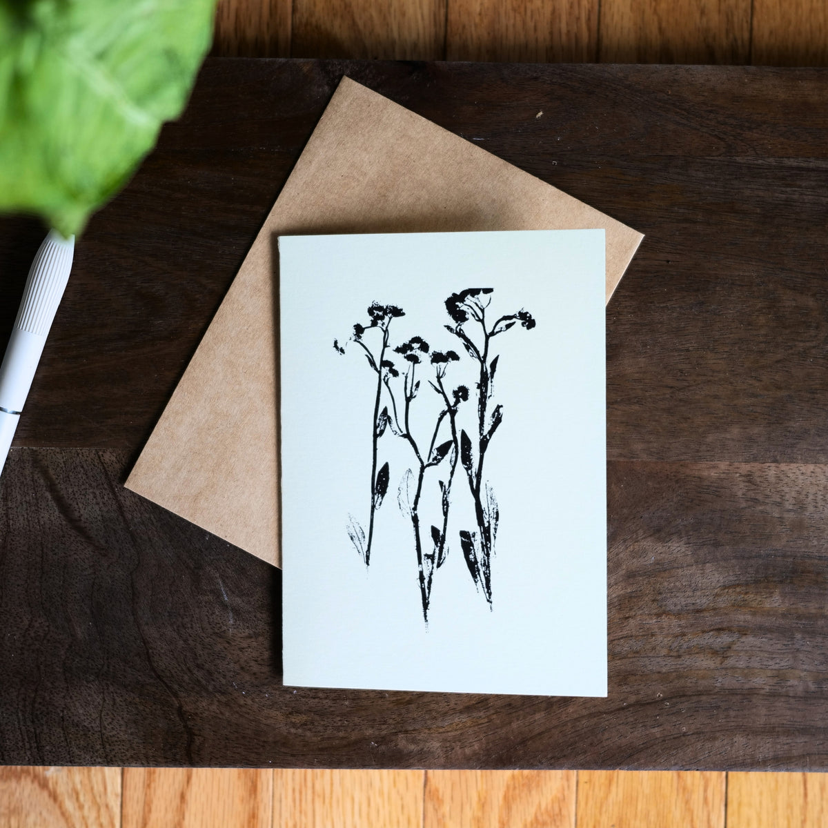 Set of 5 Botanical Greeting Cards | Minimalist Plant Art Prints