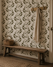 Margot | Botanical Vine Olive on Cream