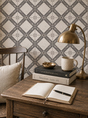 Willa | Botanical Trellis Charcoal Gray
