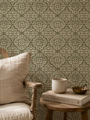Portage | Antique Ornamental Damask Moss